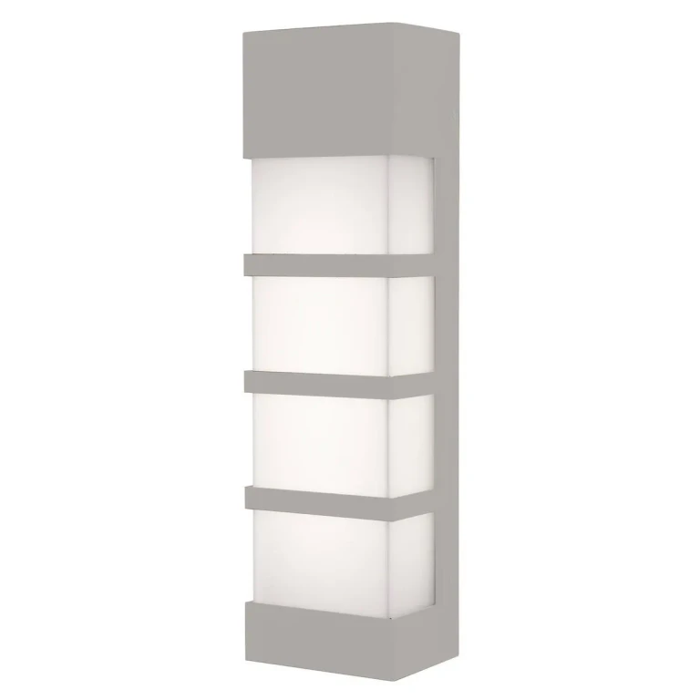 Textured Grey LED Outdoor Wall Sconce from the State Collection