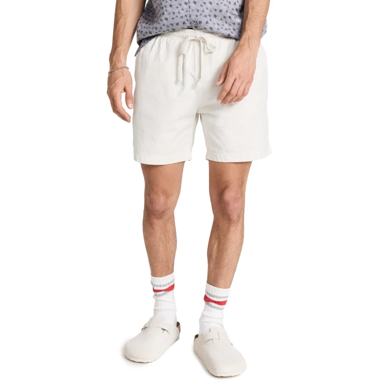 Save Khaki Twill Easy Shorts 6.25 Ash M