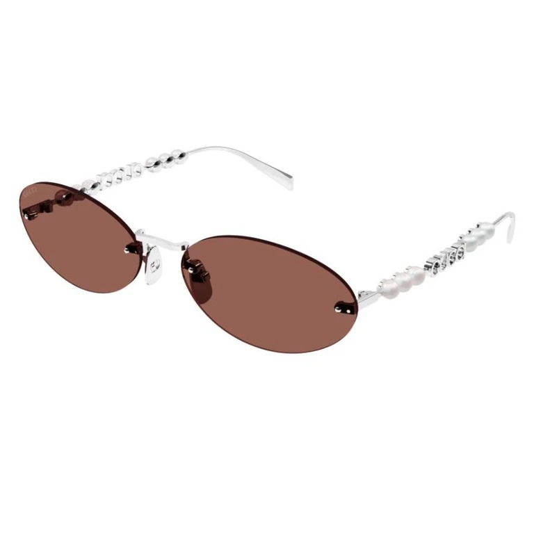 Gucci Brown Oval Ladies Sunglasses GG1922S 002 62