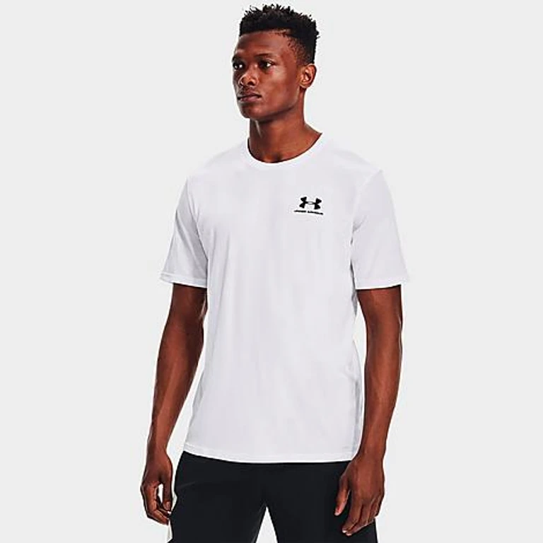 Under Armour Men's Sportstyle Logo T-Shirt in White/Black Size: XS