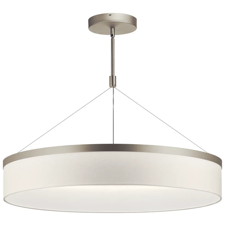 Satin Nickel LED Pendant from the Mercel Collection