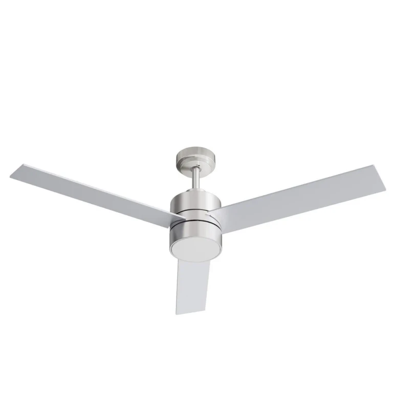 Satin Nickel 52" Ceiling Fan from the Santo Collection