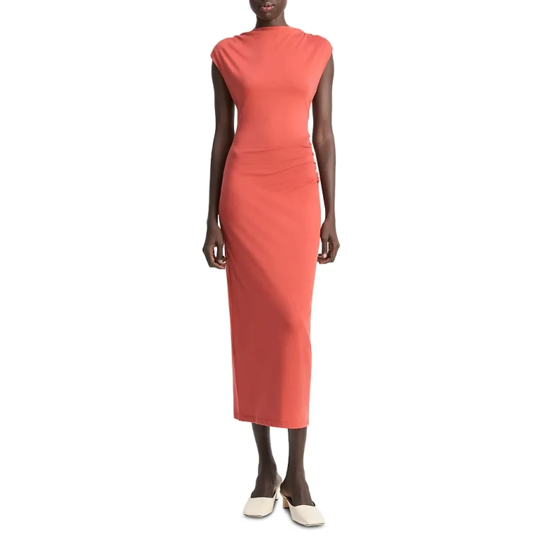 Vince Cowlneck Muscle Tee Dress