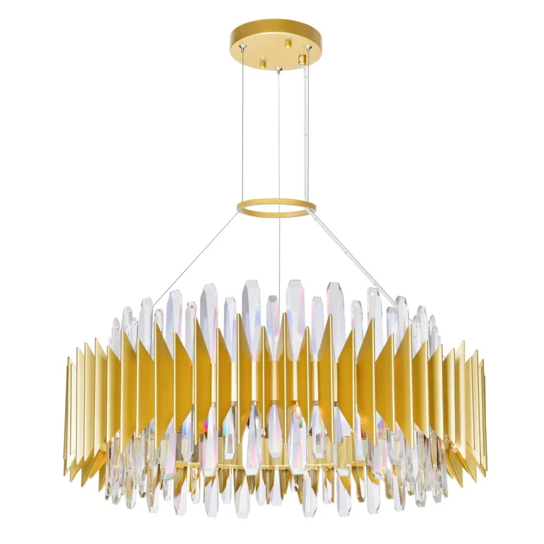 Satin Gold 18 Light Chandelier from the Cityscape Collection