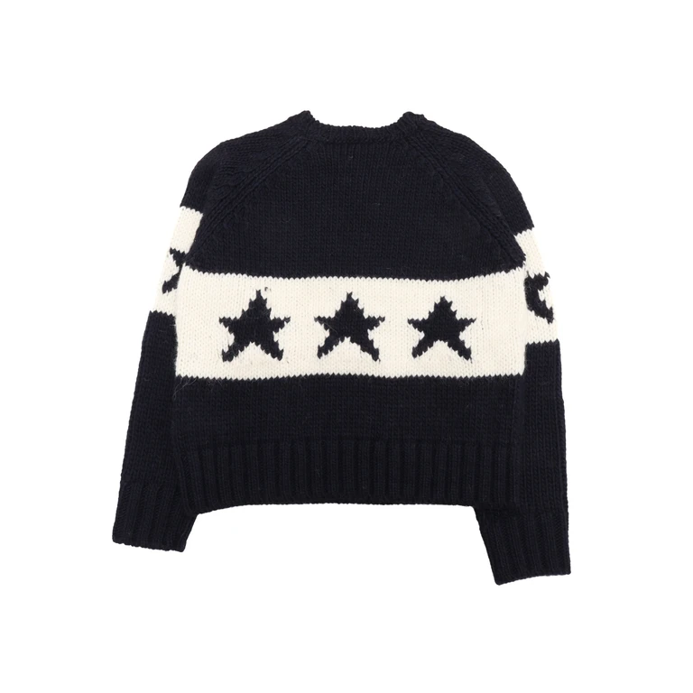 N21 Kids Knitwear Blue Acrylic Alpaca Wool Viscose Crewneck