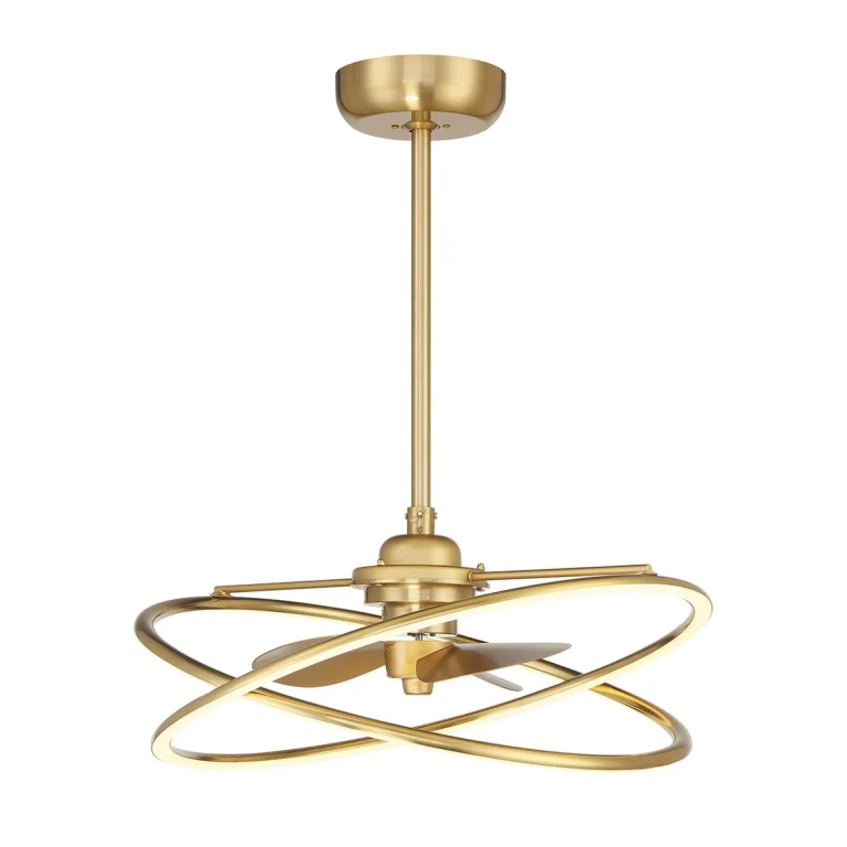 Warm Brass LED Fandelier from the Dorado Collection