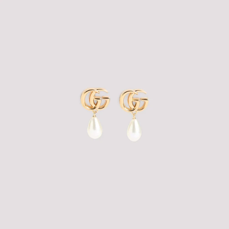 Gucci Earrings With Pearl Pendant