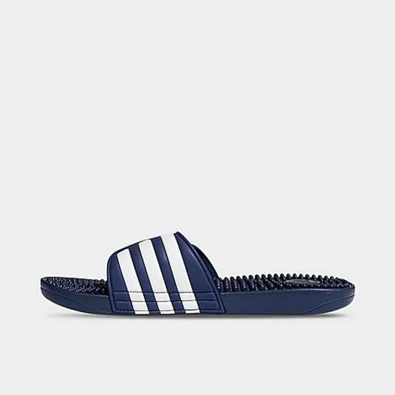 Heren Adissage Slides Dark Blue/White/Dark Blue