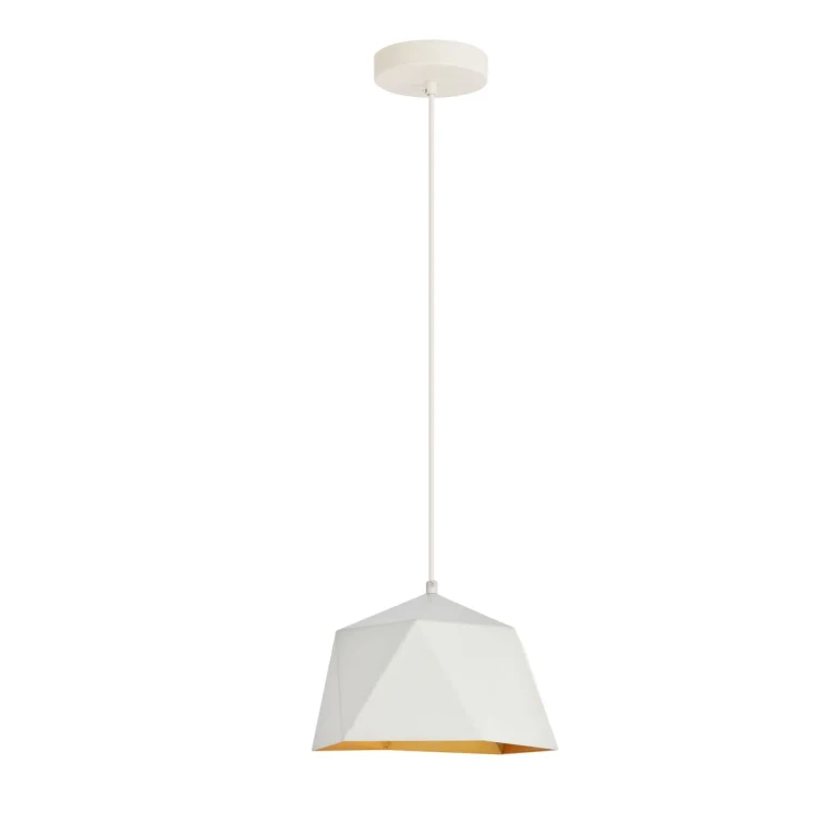 White One Light Pendant from the Arden Collection