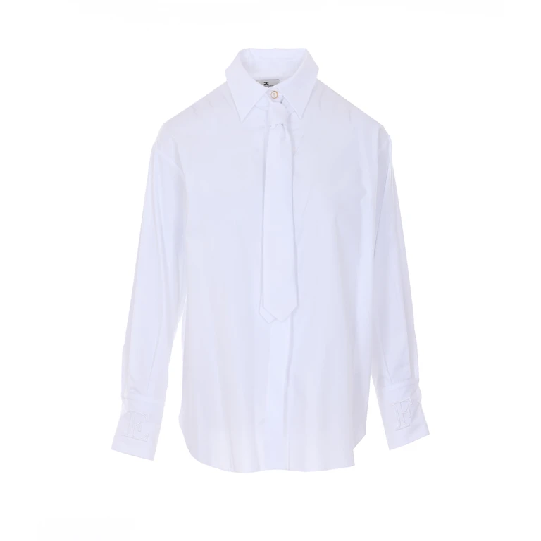 Elisabetta Franchi Shirts Beige Cotton - Women