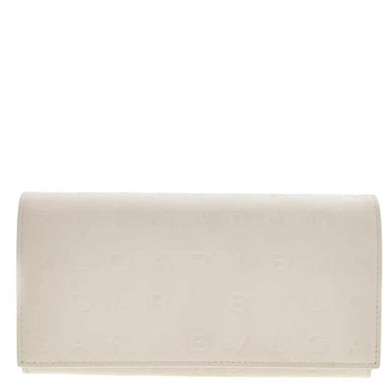 Bvlgari Logo Infinitum Large Leather Wallet