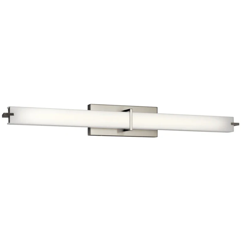 Brushed Nickel LED Linear Bath