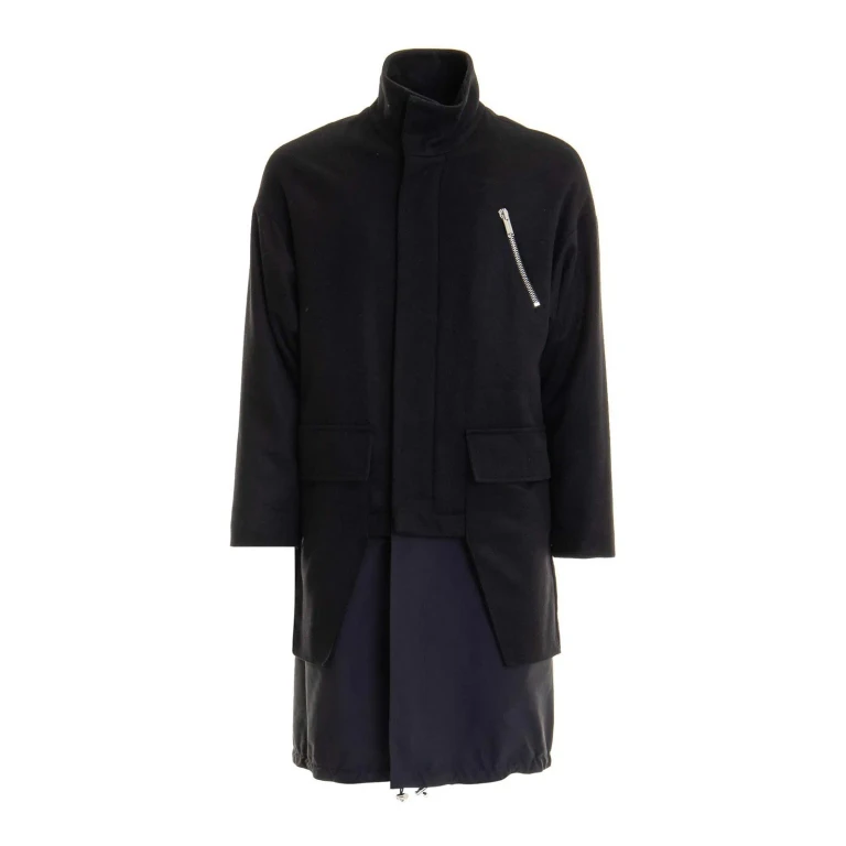Les Hommes Manteau Court - Noir