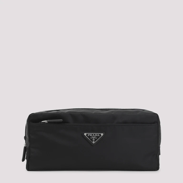 Prada Re-Nylon Pouch Black Polyamide Smallleathergoods - Unisex