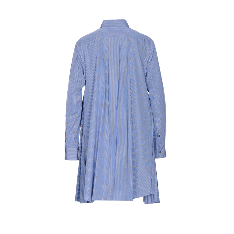 Sacai Dresses Blue Cotton - Women