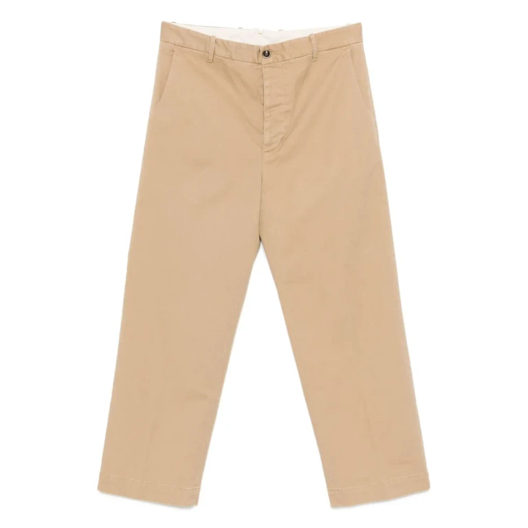 Nine In The Morning Button-fly Cotton Trousers