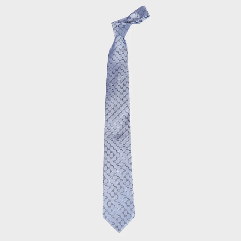 Ferragamo Light Blue Silk Tie