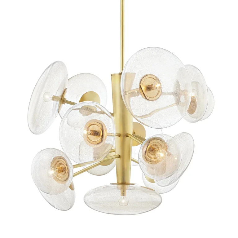 Opera 14-Light Pendant in Aged Brass
