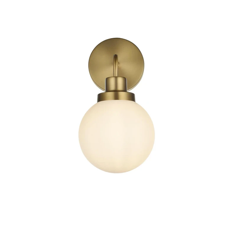 Satin Gold Wall Sconce from the Hanson Collection