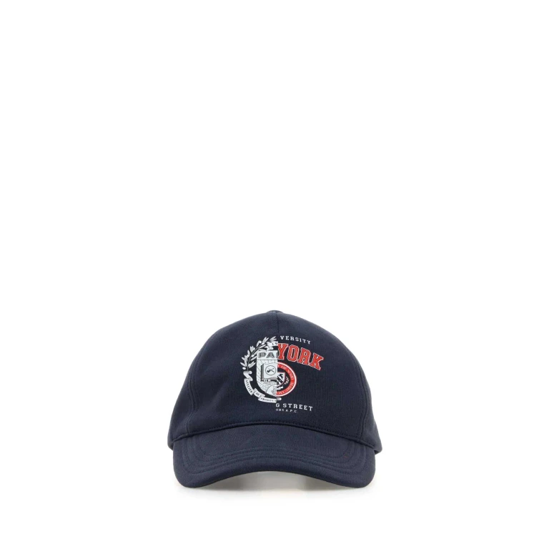 Denim Blue Cotton A. p.c. X Marc Jacobs Baseball Cap Darknavy Exterior: Cappelli - Men