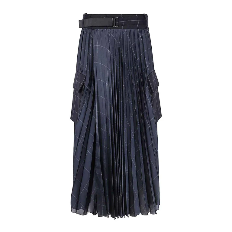 Gonna Midi Sacai - Blu