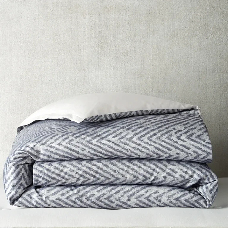 Distressed Chevron Duvet Cover, King - Exclusive