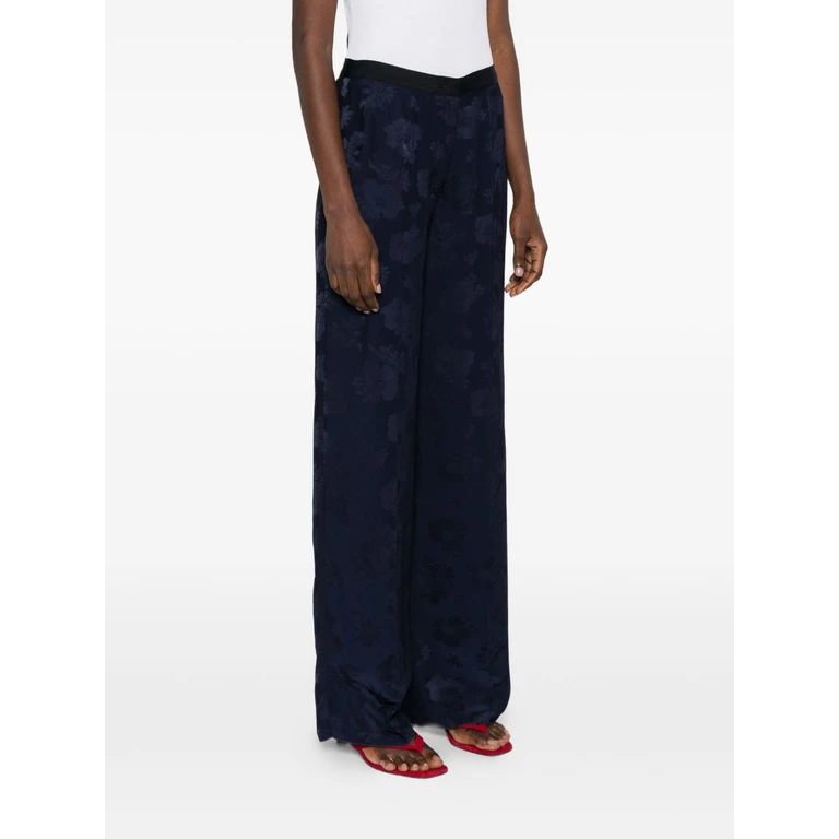 Forte Forte Forte Trousers Blue Acrylic Viscose - Women