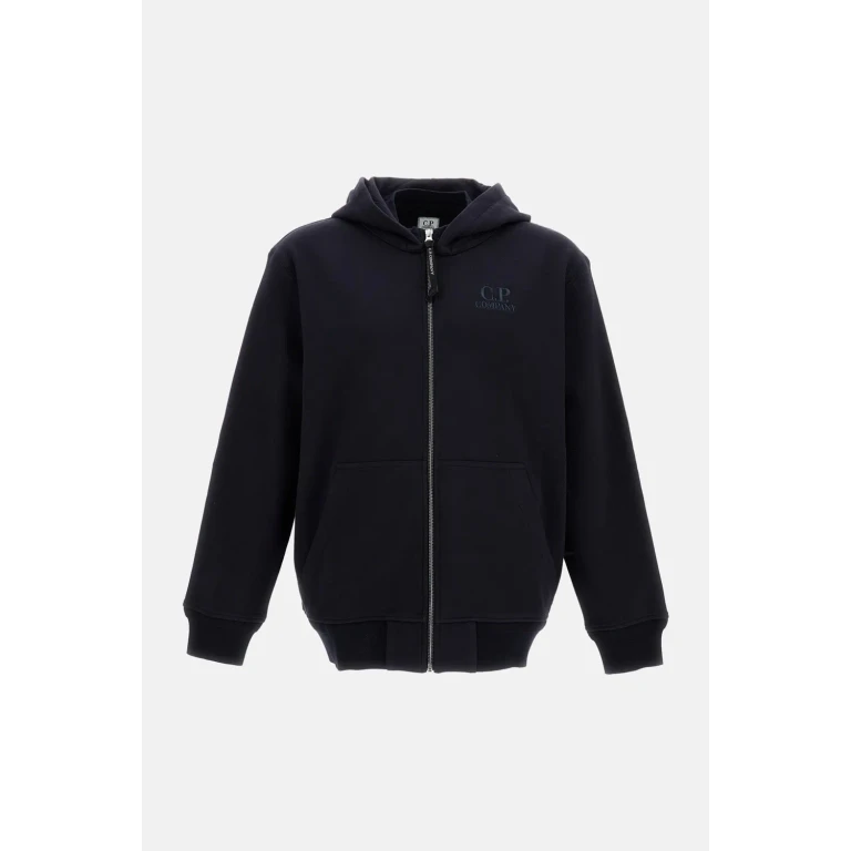C. P. Company Diagonal Raised Fleece Zip Hooded Sweatshirt