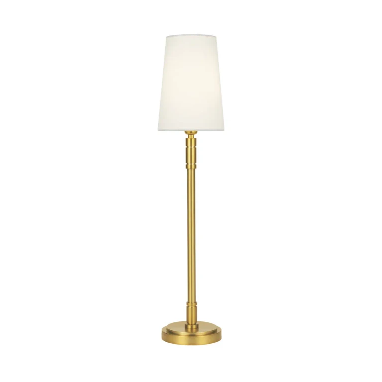 Visual Comfort Studio Beckham Classic Table Lamp in Burnished Brass by Thomas O'Brien