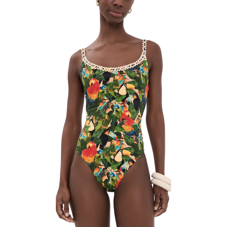 FARM Rio Bird Leaves One Piece Bird Leaves Sand XS