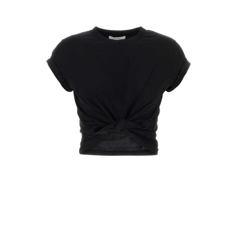 Givenchy Black Cotton T-Shirt Exterior - Women