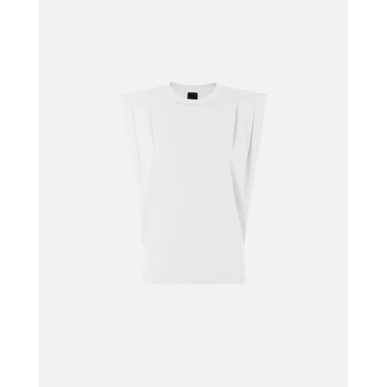 Pinko - T-shirt sans manches en jersey double - XS