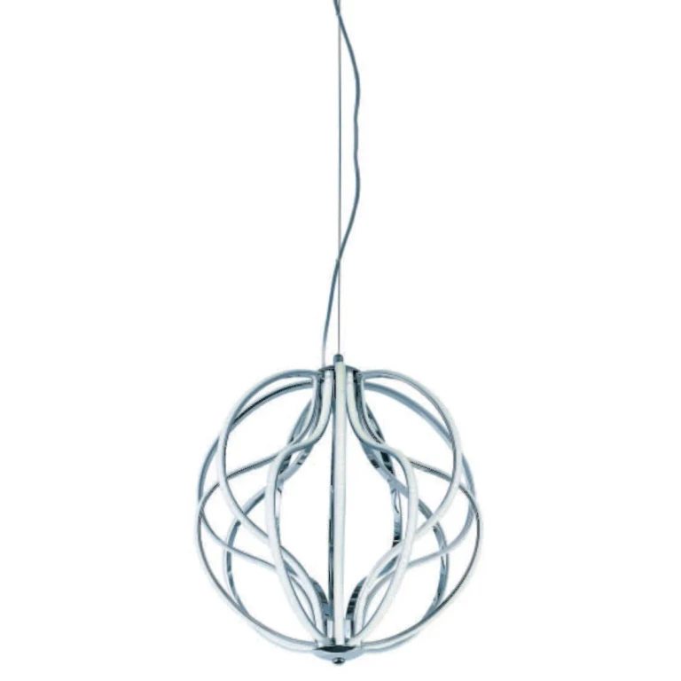 Polished Chrome LED Pendant from the Aura Collection