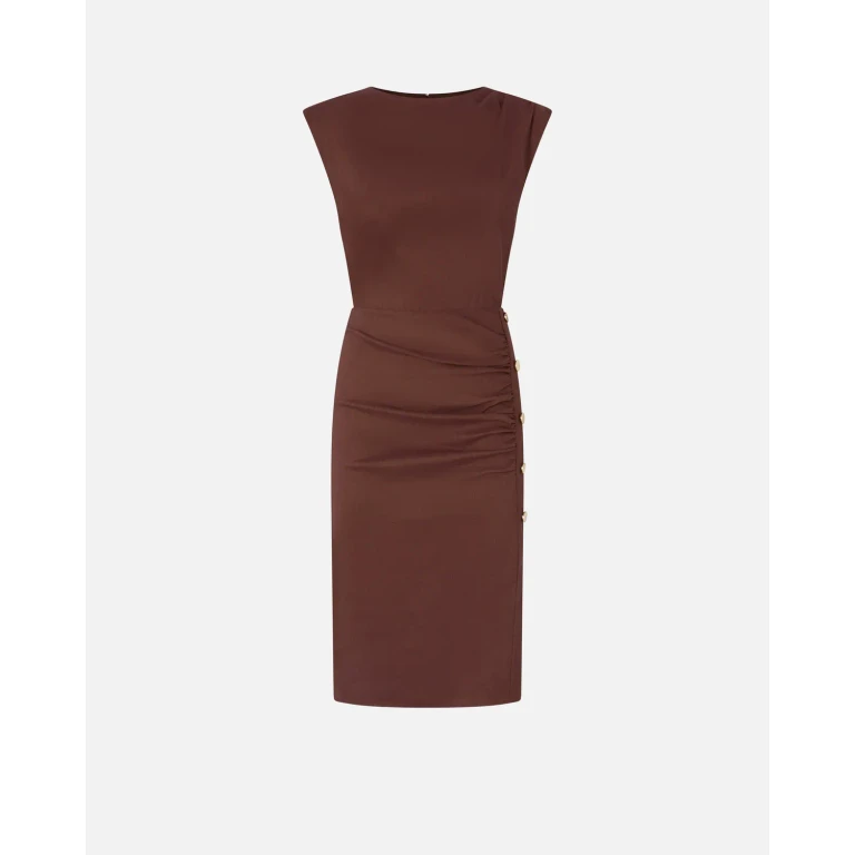 Pinko - Tailliertes Midikleid aus Leinen