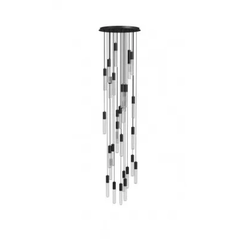 Black 31 Light Pendant from the Strand Collection