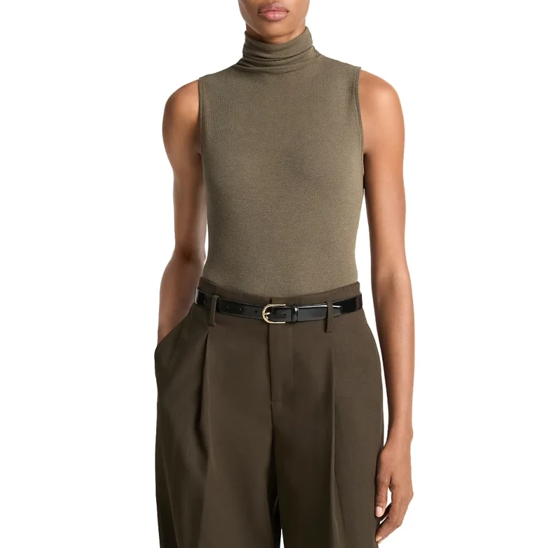 Vince Top de cuello alto sin mangas