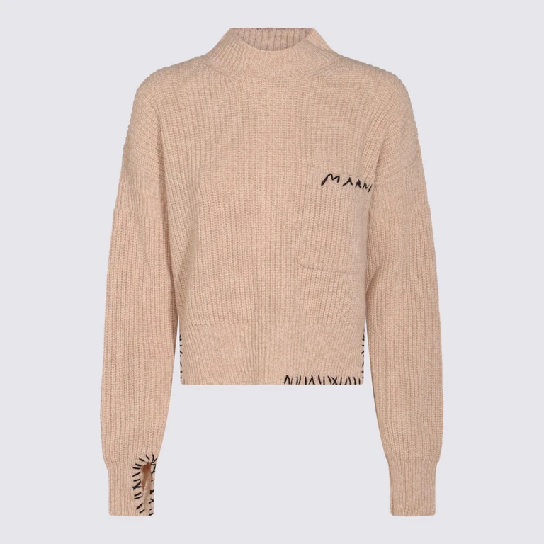Marni Light Pink Wool Knitwear