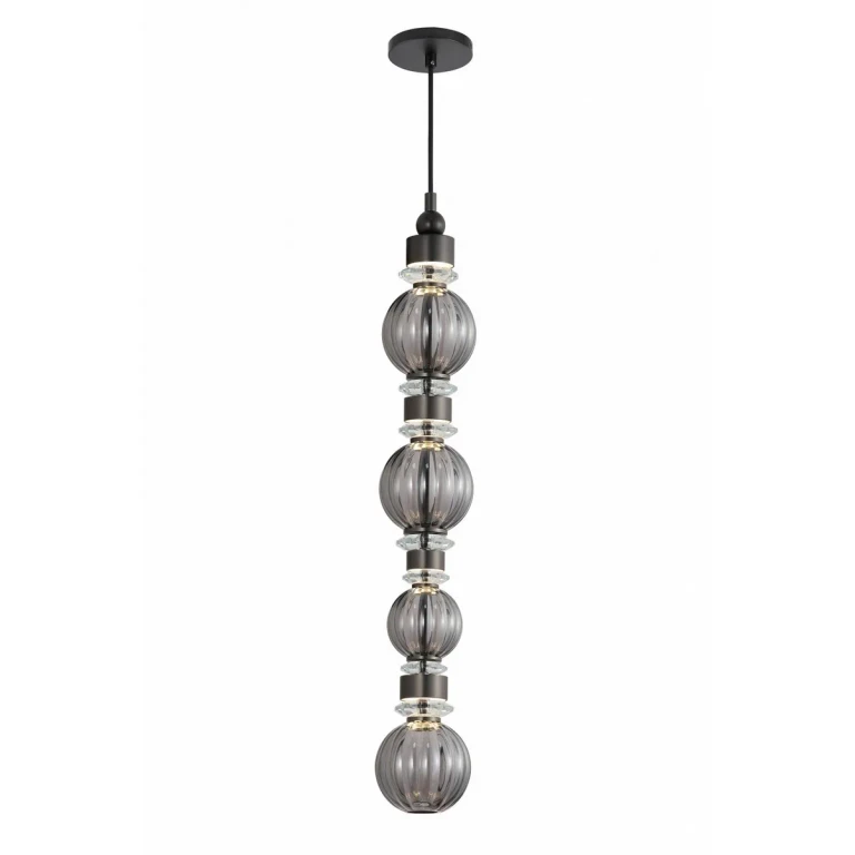 Black LED Pendant from the Avra Collection