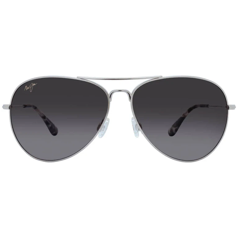 Maui Jim Mavericks Neutral Grey Pilot Unisex Sunglasses GS264-17 61