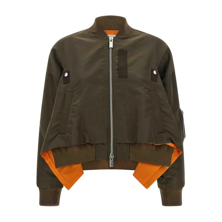 Sacai Veste Casual - Vert