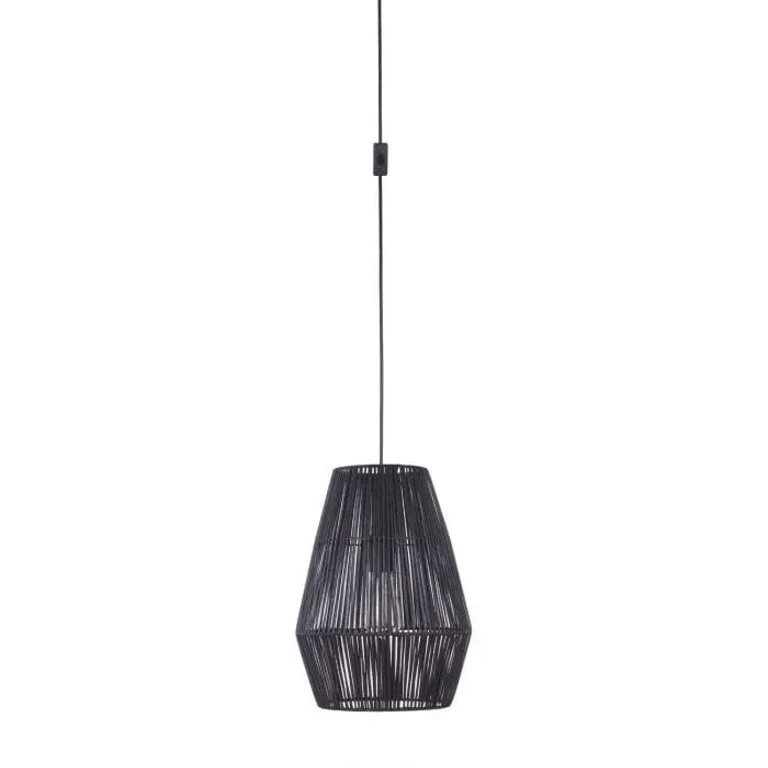 Flat Black One Light Pendant from the Swag Pendants Collection