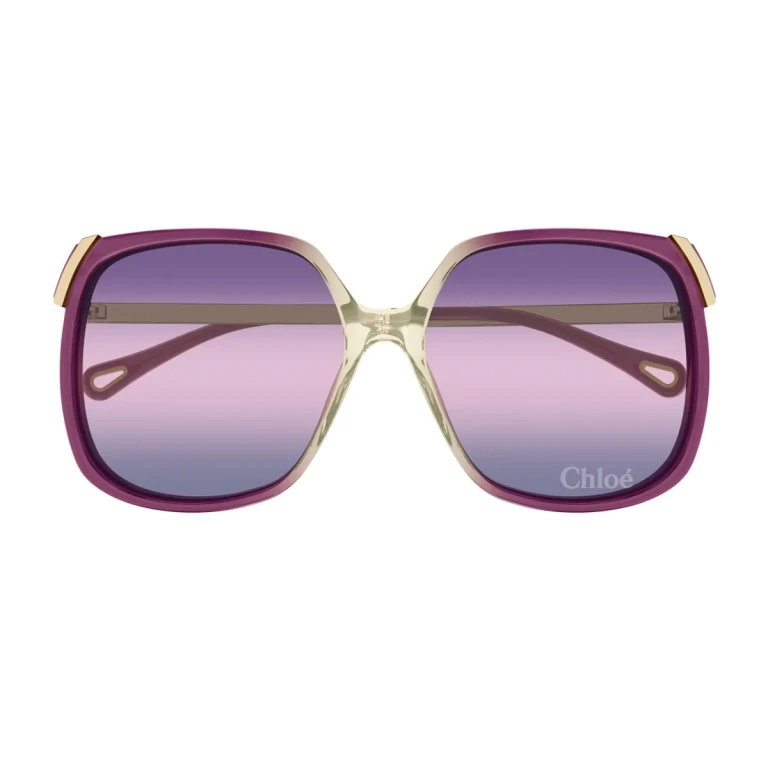 ChloƩ Ch0286s Aly Linea ChloƩ 006 Burgundy Gold Violet Sunglasses