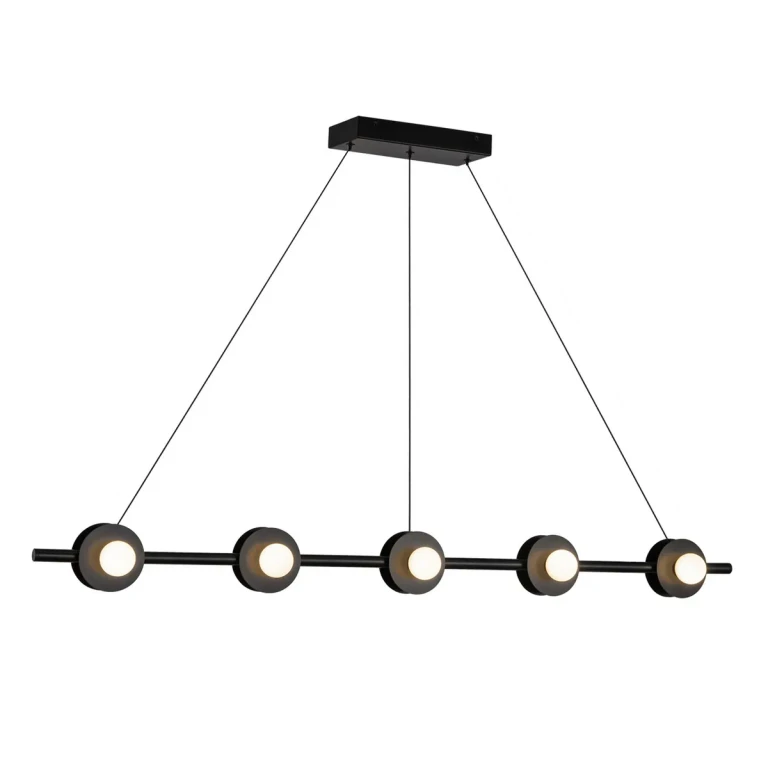 Black LED Linear Pendant from the Elixir Collection