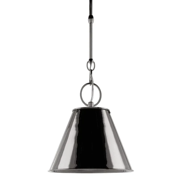 Altamont 12" Pendant Light in Polished Nickel