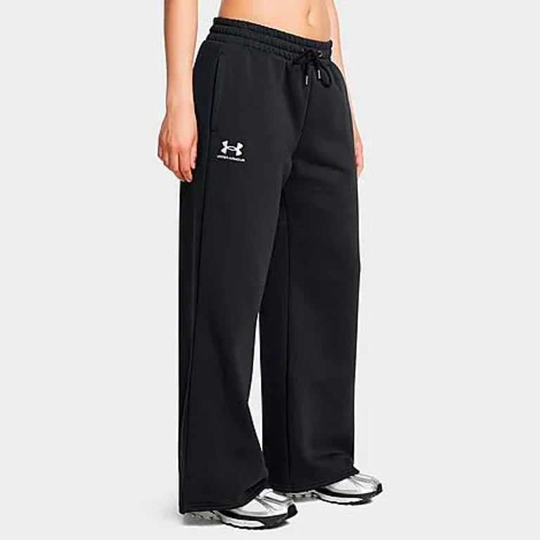 Under Armour Women's Icon Fleece Jogger Pants in Black/White Size: XS