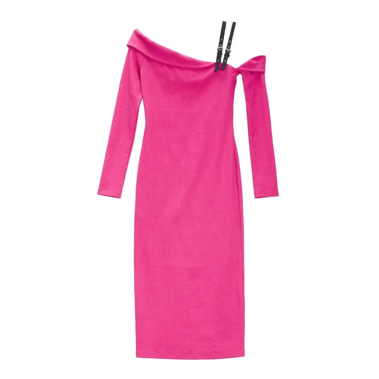 Versace Jeans Couture Robe Au Genou - Rose