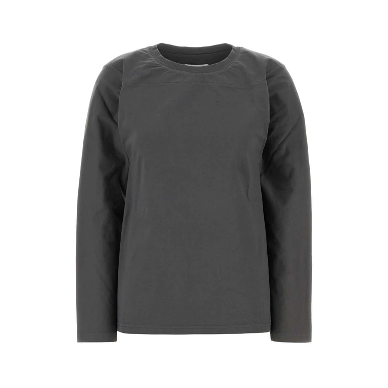 Jil Sander Dark Grey Cotton T-Shirt Pebble Exterior - Women