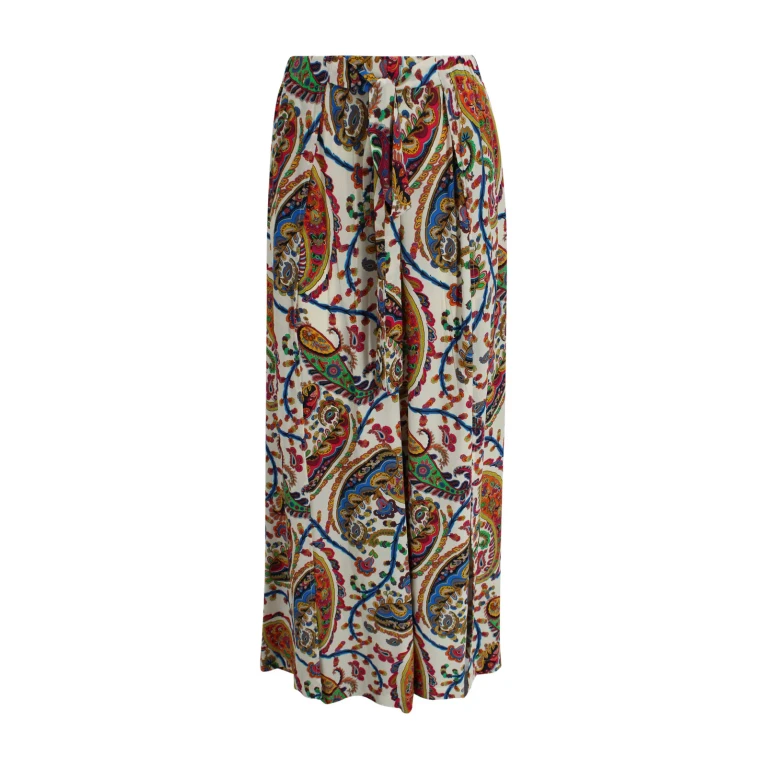 Etro Paisley Print Palazzo Trousers