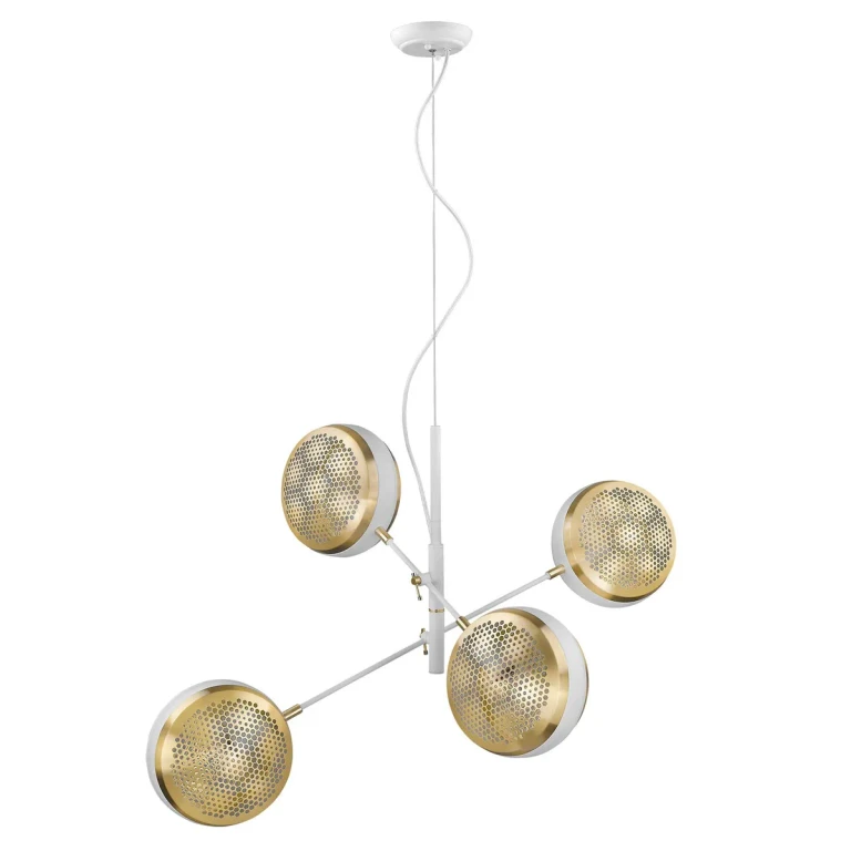 White Four Light Pendant from the Tholos Collection