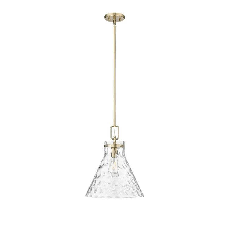 Modern Gold One Light Pendant from the Barlon Collection